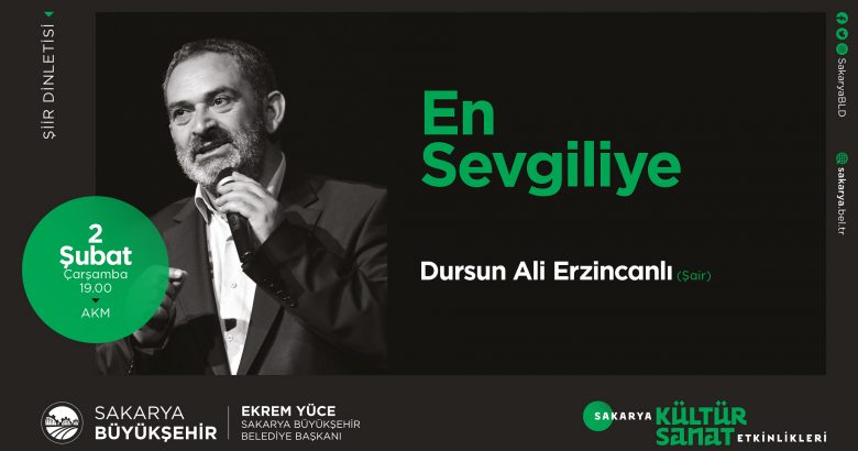  Kültür sanat etkinliklerinin konuğu Dursun Ali Erzincanlı