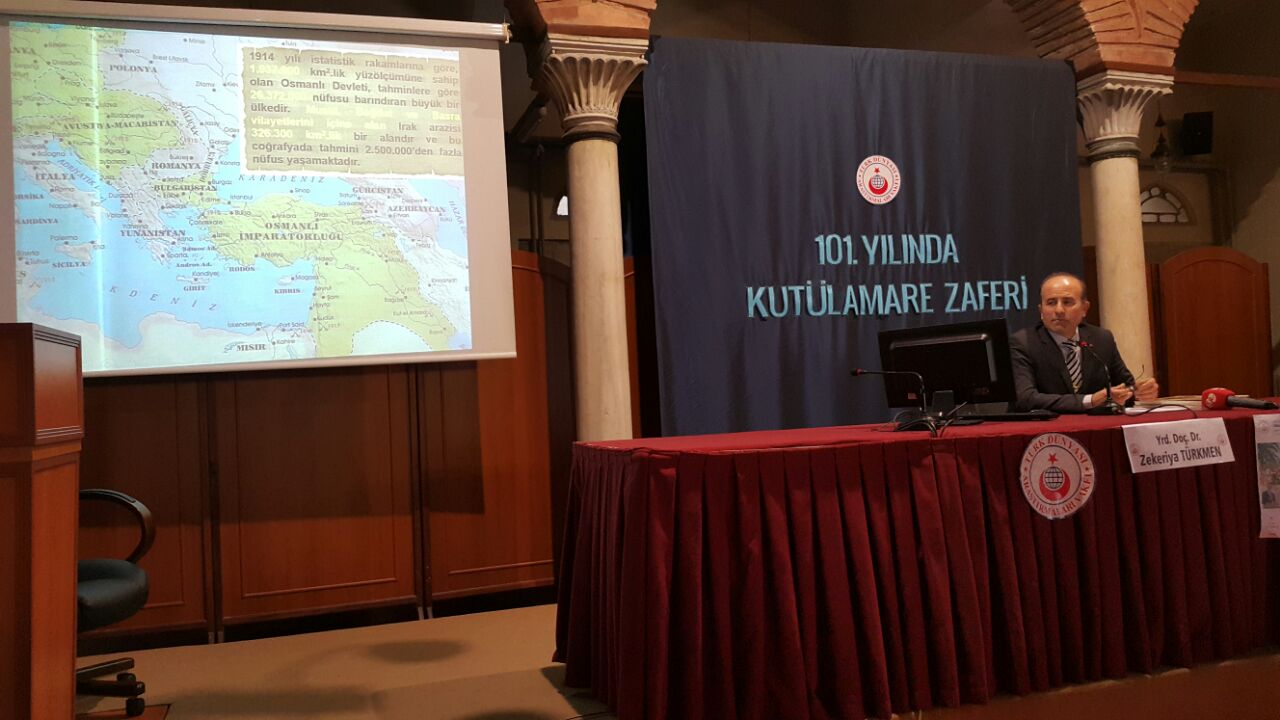 Arifiye Mezunu Türkmen Hocanın “Kutülamare Zaferi” konferansı gerçekleşti