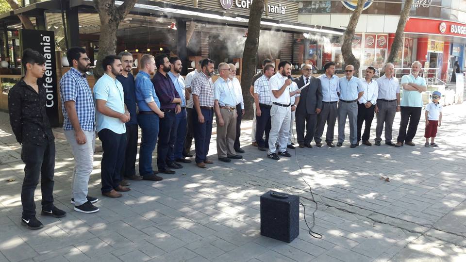 Arakan’da Müslümanlara yönelik yapılan zulme protesto