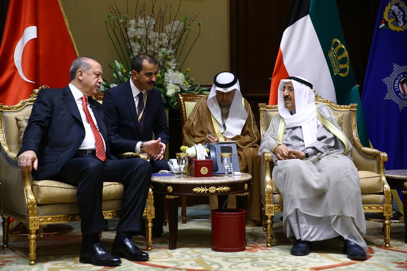 Cumhurbaşkanı Erdoğan, Kuveyt Emiri El-Sabah ile Görüştü