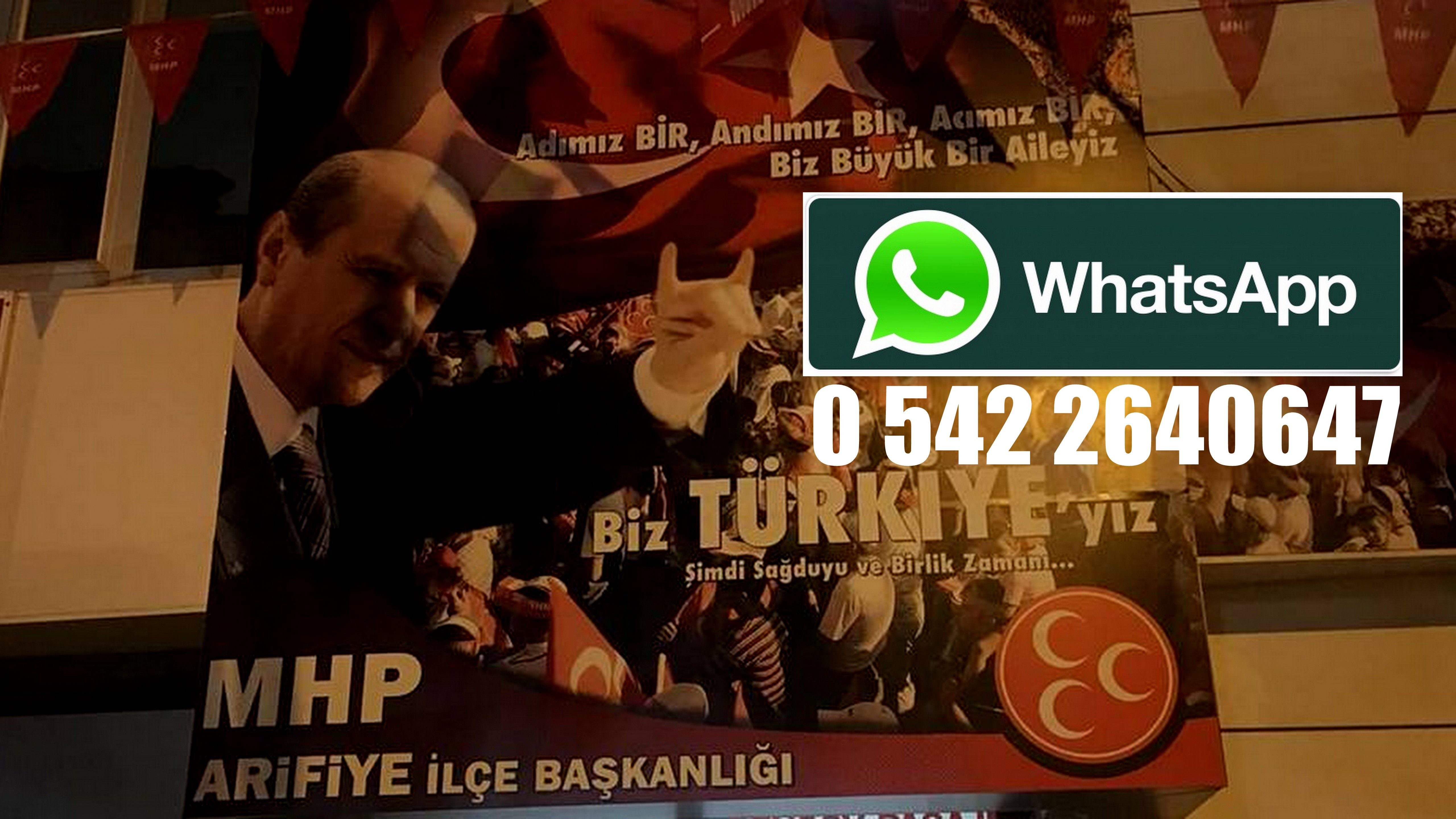 MHP Arifiye İlçeden Whatsapp İrtibat hattı