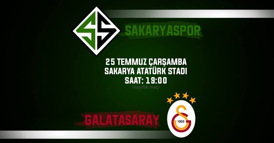 Sakaryaspor, Galatasaray Maçı Çarşamba günü