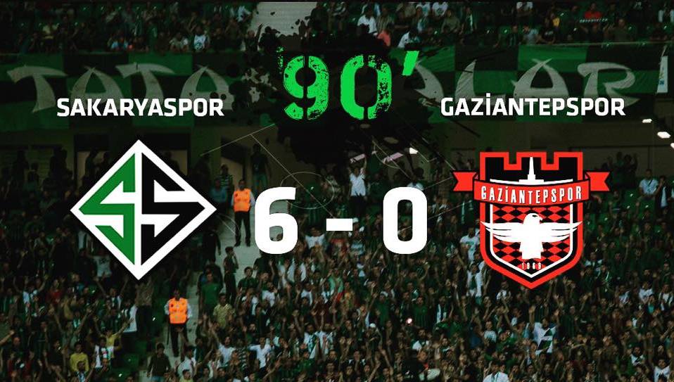 Sakaryaspor’dan gol yağmuru!