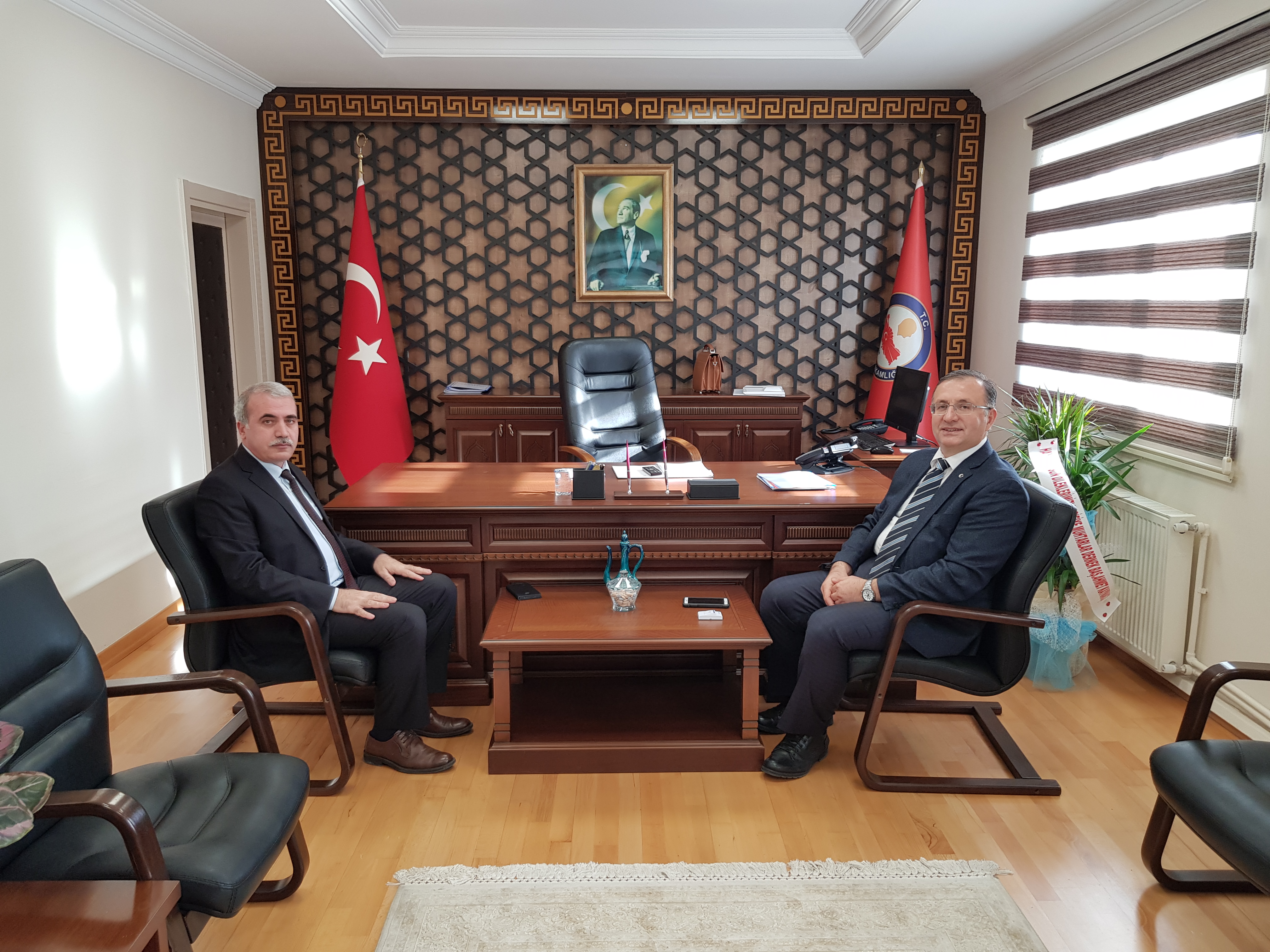 Vergi Dairesi Başkanı Ahmet ÇELİK’ten Kaymakamımıza Ziyaret