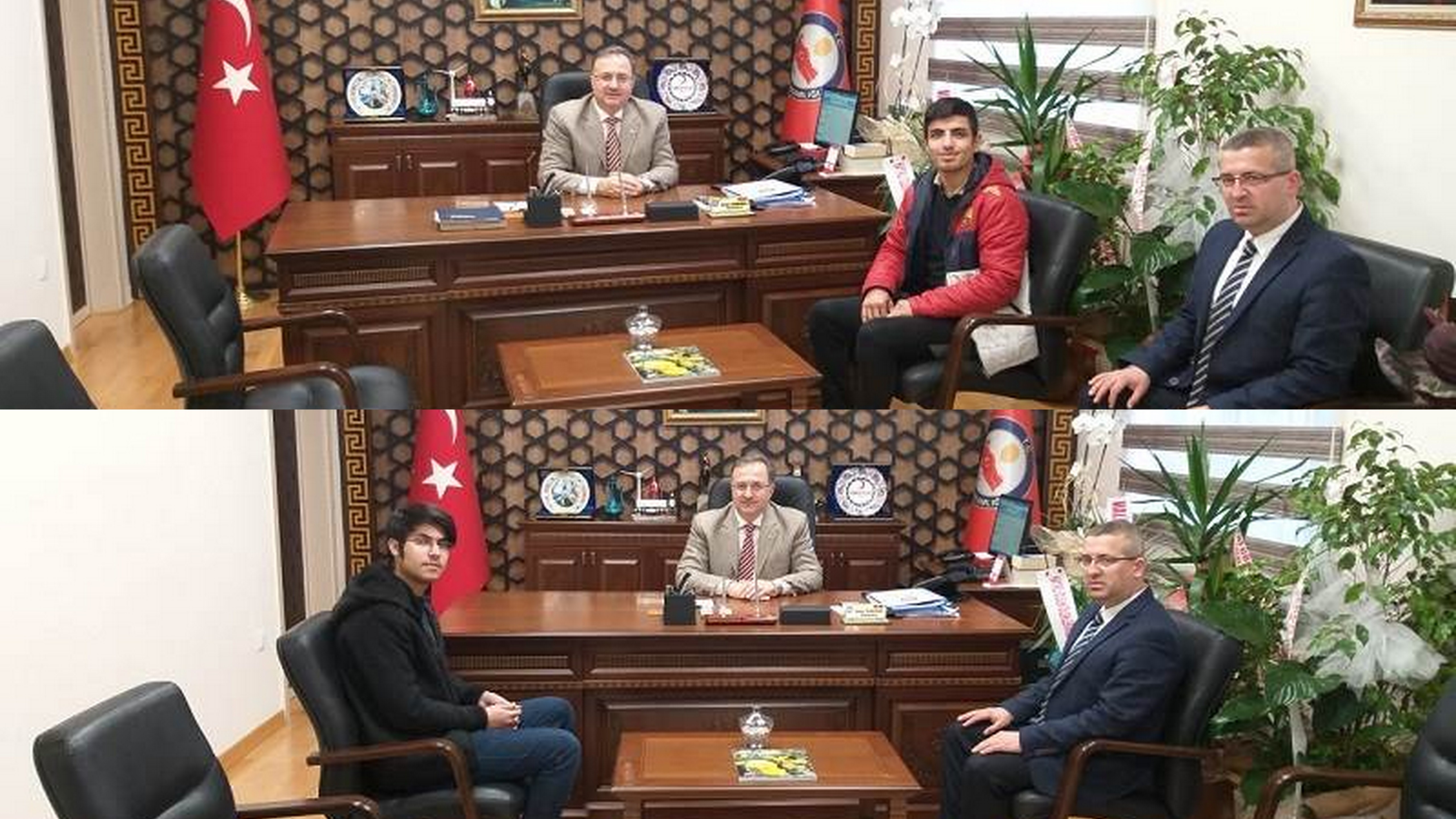 Kaymakam Dınkırcı Başarılı Öğrencileri kabul etti