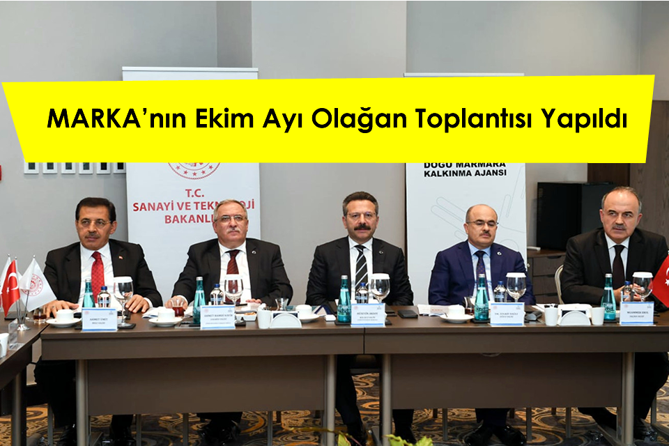 Doğu Marmara Kalkınma Ajansının (MARKA), Ekim ayı olağan Yönetim Kurulu Toplantısı Kocaeli’de gerçekleştirildi.