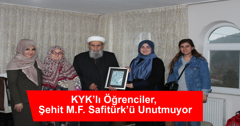 KYK’lı Öğrenciler, Şehit M.F. Safitürk’ü Unutmuyor