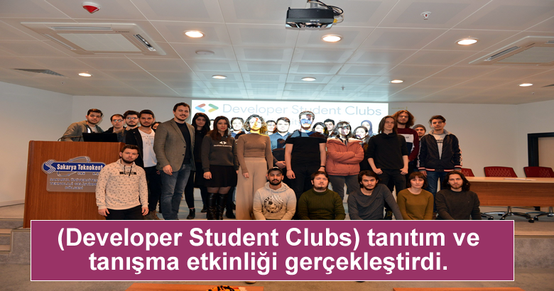(Developer Student Clubs) tanıtım ve tanışma etkinliği gerçekleştirdi.