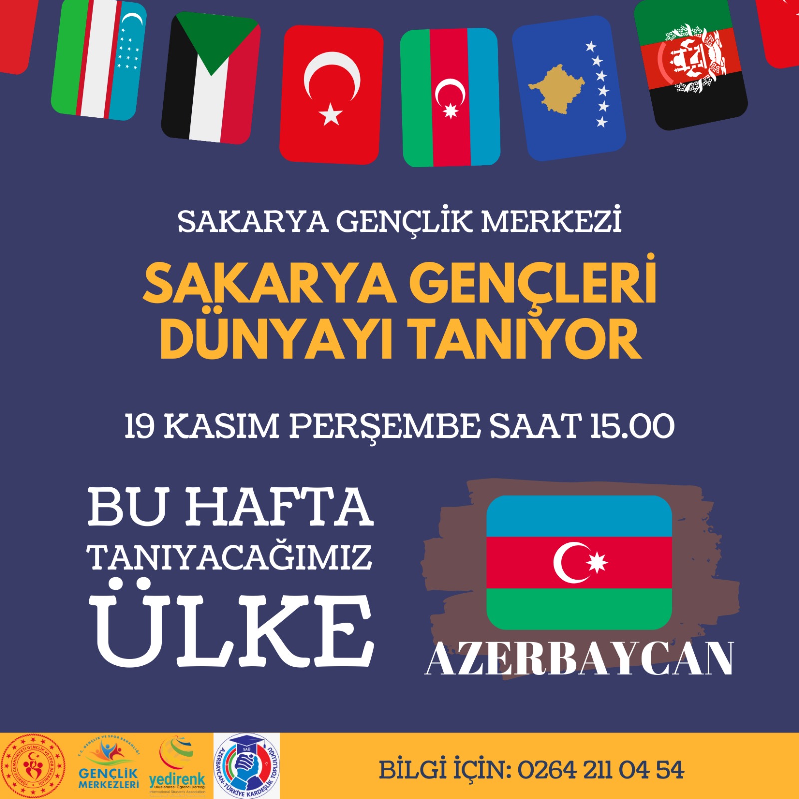 Gençlik Merkezinde Azerbaycan Konuşulacak