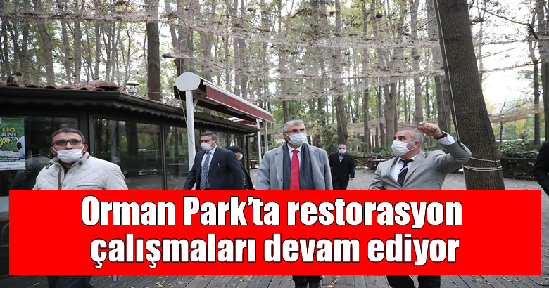 Orman Park’ta restorasyon çalışmaları devam ediyor