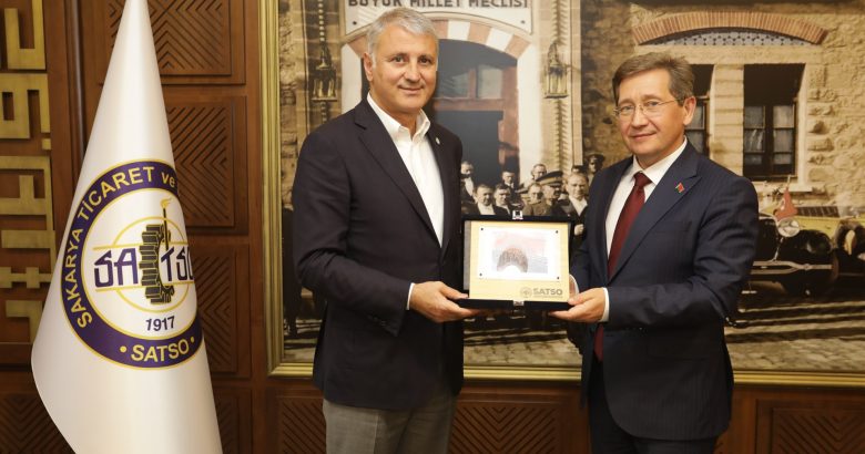  Belarus Ankara Büyükelçisi Victor Rybak SATSO’daydı