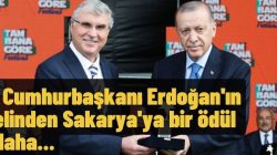 Cumhurbaşkanı Erdoğan’ın elinden Sakarya’ya bir ödül daha