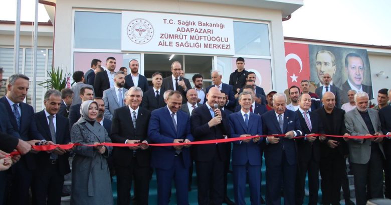  Bakan SOYLU, Zümrüt Müftüoğlu Aile Sağlığı Merkezi açılışına geldi 