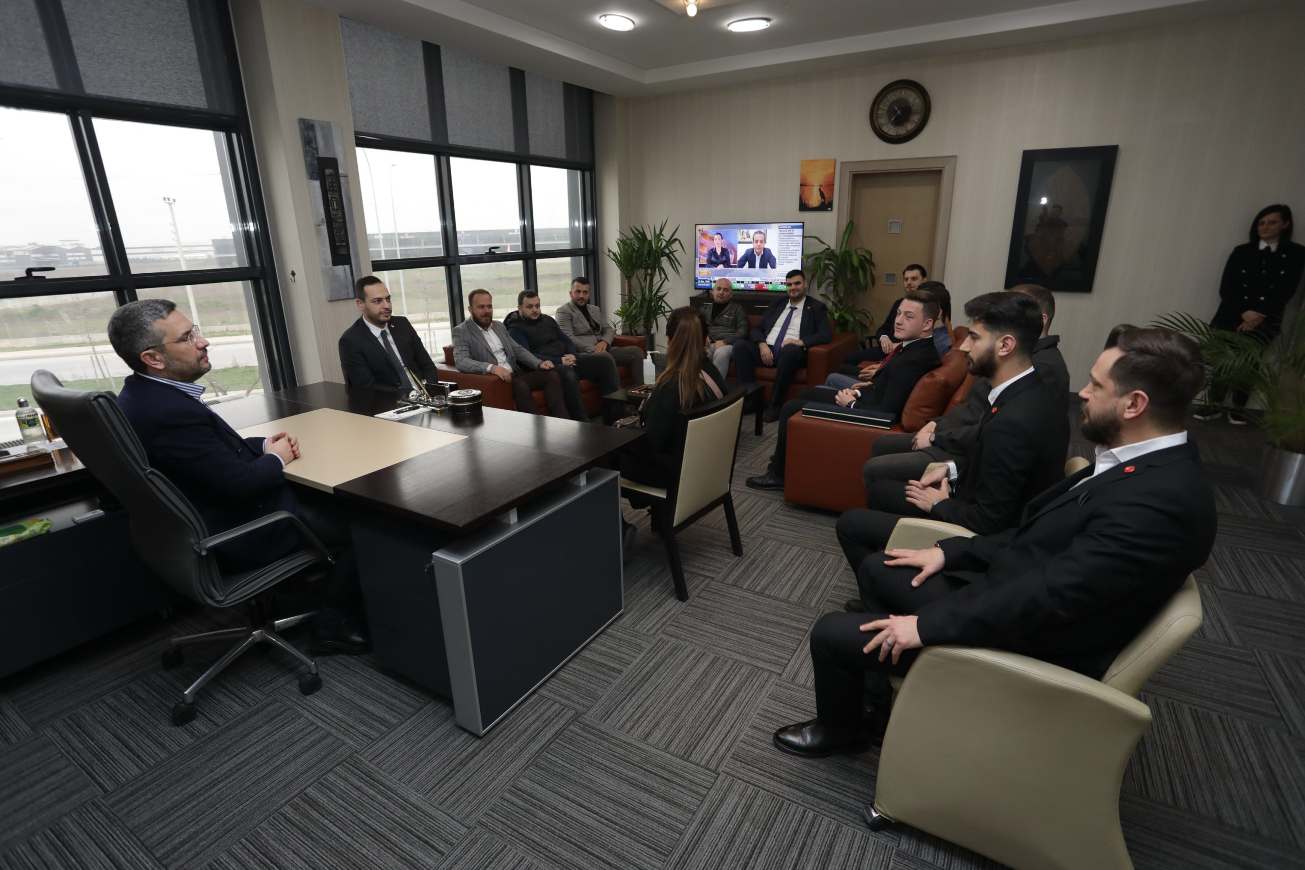 SATSO Meclis Başkanı Ercan, Milli Birlik ve Düşünce Derneği’ni Ağırladı