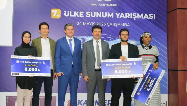 SUBÜ’nün genç ticaret elçileri ödüllerini aldı