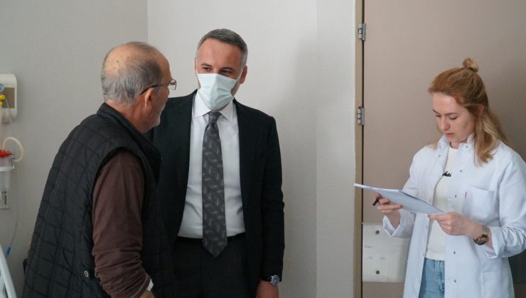İl Başkanı Tever’den,İlçe Başkanı Akbaş’a geçmiş olsun ziyareti