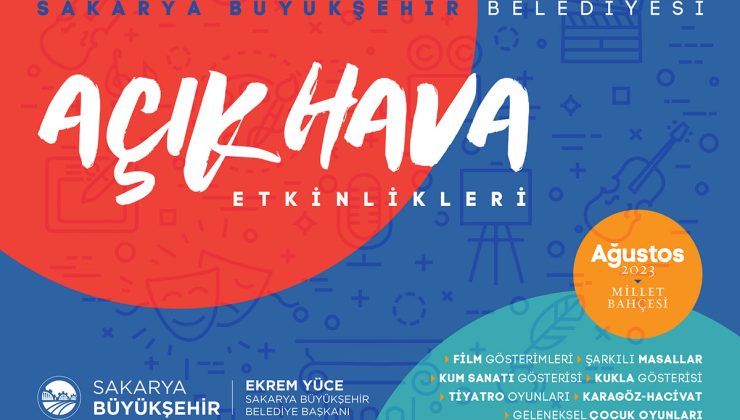 Büyükşehir açık hava etkinlikleri başlıyor