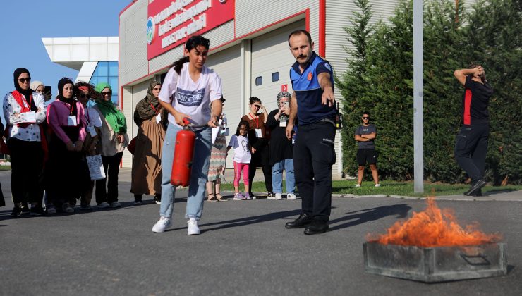 Isparta’dan gelen 40 gönüllüye yangın eğitimi