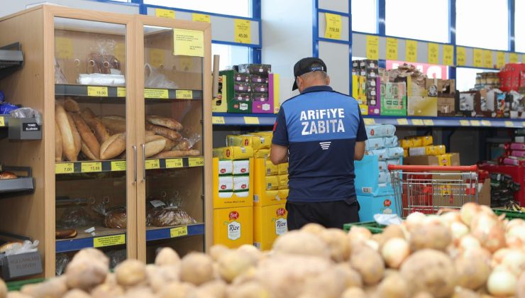 Arifiye Zabıtasından Marketlere Denetim…