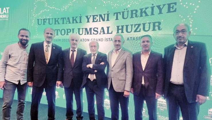 “Ufuktaki Yeni Türkiye ve Toplumsal Huzur” konulu programa katıldılar