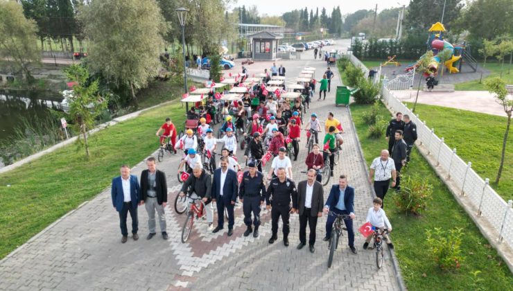 Cumhuriyet Etkinliklerinde Gölya Tabiat Parkında Bisiklet Turu