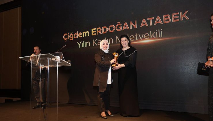 Yılın Kadın Milletvekili Ödülüne layık görüldü