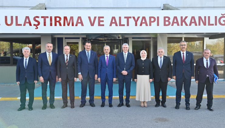 Ulaştırma Bakanı Abdulkadir Uraloğlu’na teşekkür ziyareti