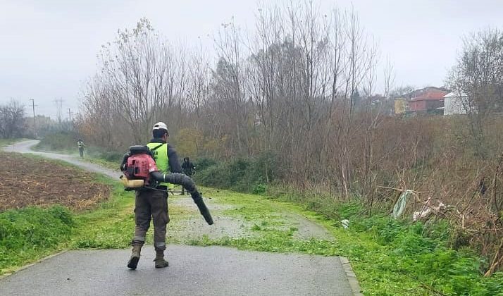 Bisiklet yollarında kış temizliği