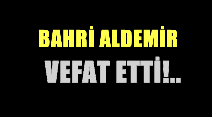 ALDEMİR AİLESİNİN ACI GÜNÜ!..