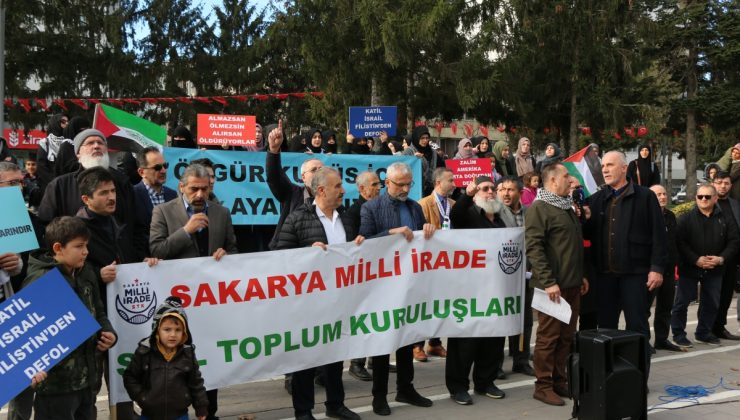 Milli İrade Sakarya Meydanlarında Filistin’e destek vermeye devam ediyor