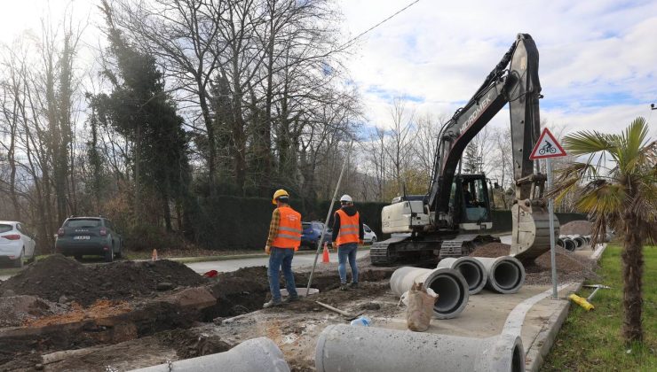 Sapanca’nın yeni yağmursuyu hattında çalışmalar tamamlandı