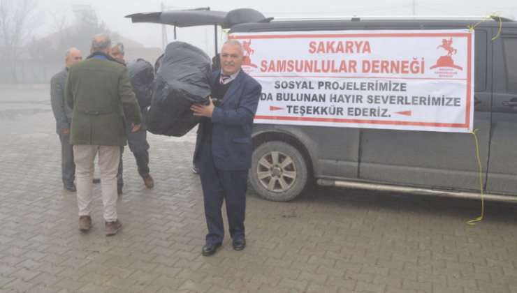 Sakarya Samsunlular Derneği’nden Çocuklar Üşümesin Kampanyası