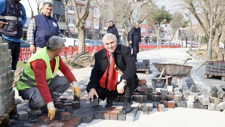 Başkan Yüce: “Şehrin kalbindeki ticareti hızlandıracak sosyal bir alan inşa ediyoruz”