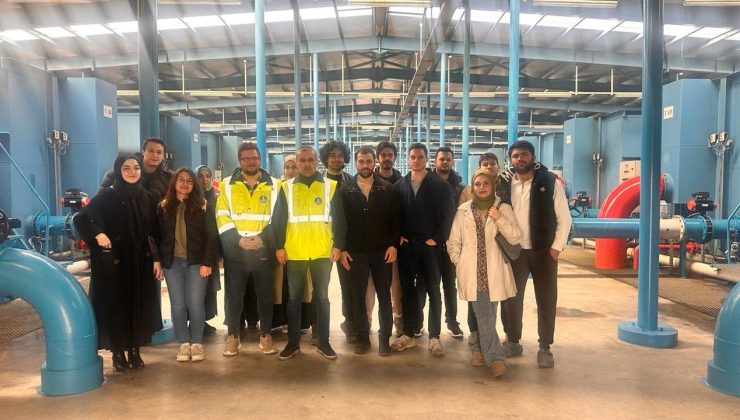Tıp öğrencileri Büyükşehir’in atık ve içme suyu tesislerini ziyaret etti