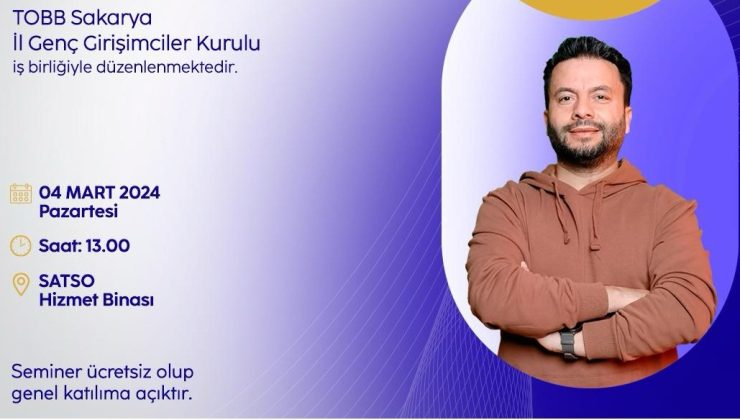 Hakkı Alkan, SATSO’da Sakaryalılarla Buluşacak