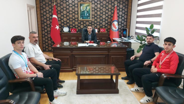 Şampiyonlardan Kaymakam Pınar’a ziyaret