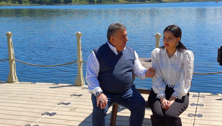 “Bize gelin ol güzel” şarkısının klibini Poyrazlar Gölü’nde çekti!