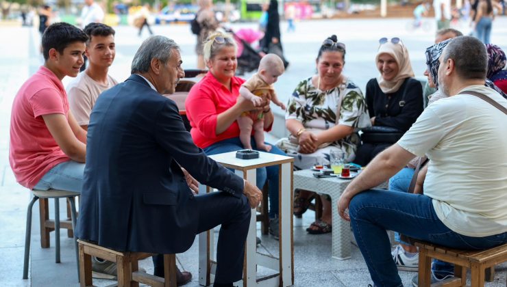 Başkan Alemdar,  vatandaş ve esnaflarla buluşmaya devam ediyor