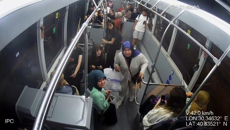 Büyükşehir otobüsünde hayat kurtaran seferberlik