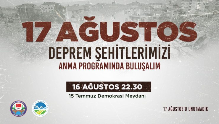 Depremin 25’inci yılı Demokrasi Meydanı’nda anılacak