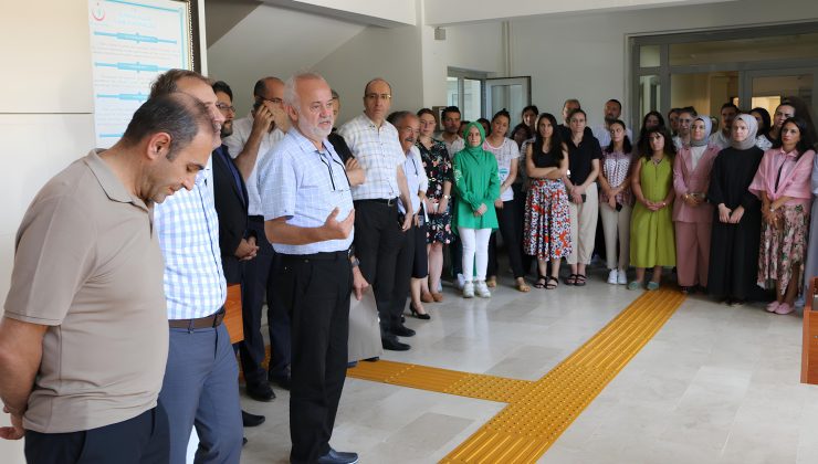 Öğütlü personelle vedalaştı