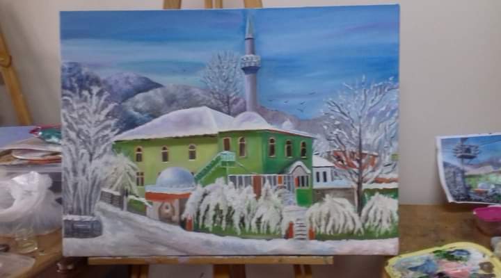 “Tabloya Güzellikleri resmediyorum”