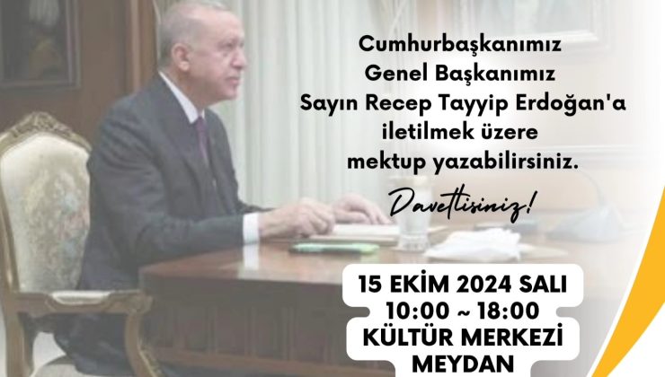 Cumhurbaşkanına Arifiye’den istek, talep, öneri ve mektup göndermek isteyenler…!