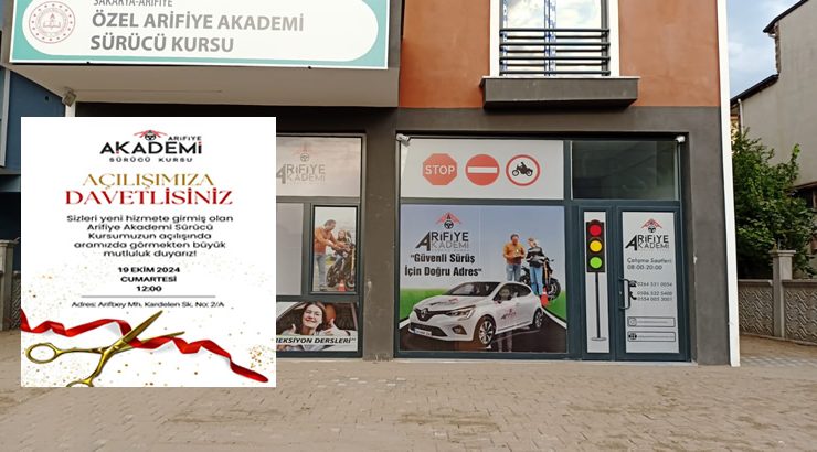 Arifiye Akademi Sürücü Kursu hizmete giriyor