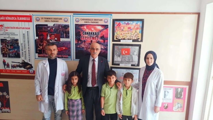 İlçe Milli Eğitim Müdürü Aşağı Kirazca İlkokulunu Ziyaret Etti