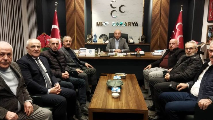 Mahalle Muhtarlarımızdan MHP İl Başkanına ziyaret