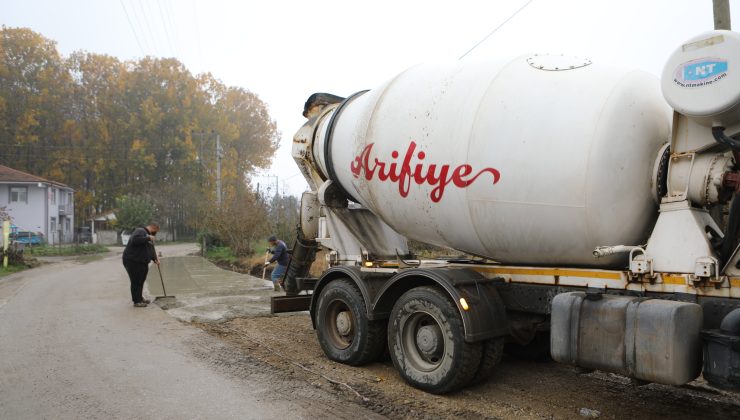 Çaybaşı Fuadiye Mahallesinde yol genişletme çalışmaları