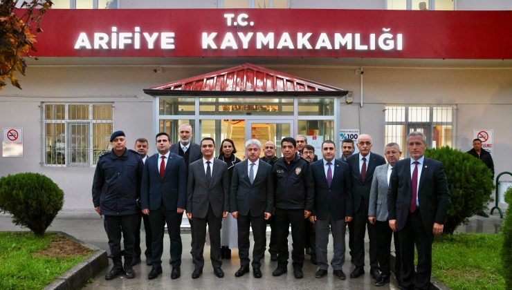 Vali Rahmi Doğan’dan Arifiye Kaymakamlığı ve Belediyesine ziyaret