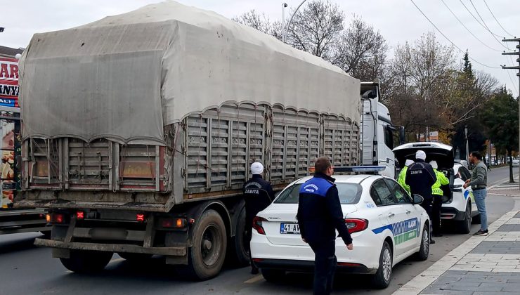 Şehir merkezinde ‘ağır tonajlı’ denetimi