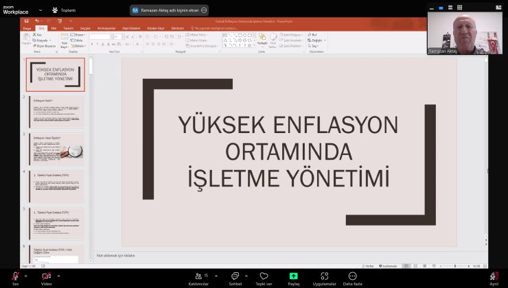 “Yüksek Enflasyon Ortamında İşletme Yönetimi” Eğitimi